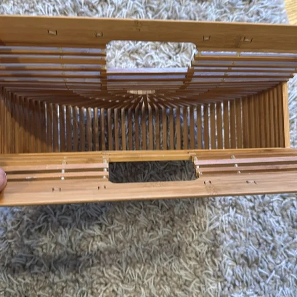 Cult Gaia Ark Inspired Bamboo Half Moon Bag - Picture 4 of 5